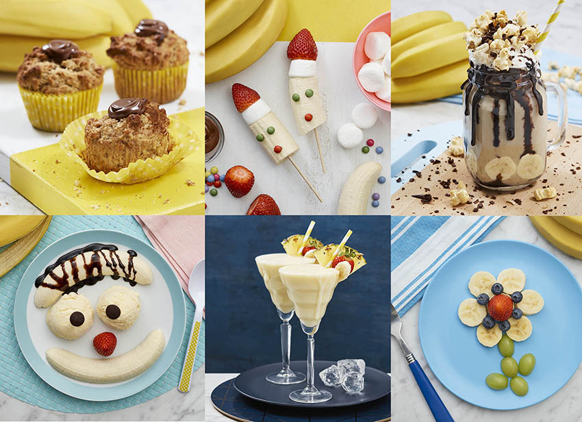 food photography for bananas social media campaign