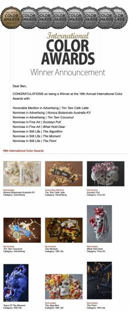 Ben Cole Awarded photographer